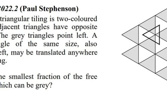 Problem 2022.2 of the maths gazette's student problem