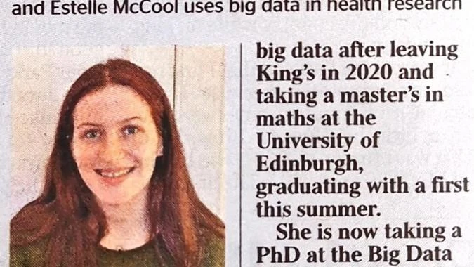 Estelle 3 The Times Girls maths piece alumnae October 2024